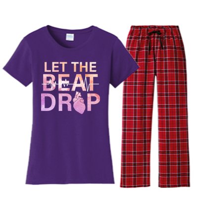 Let The Beat Drop Women's Flannel Pajama Set