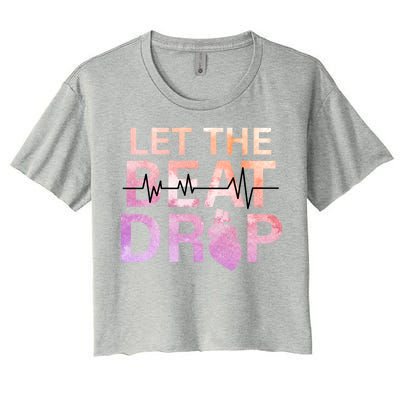 Let The Beat Drop Women's Crop Top Tee