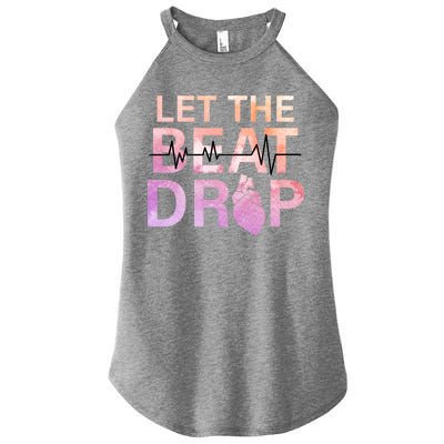 Let The Beat Drop Women's Perfect Tri Rocker Tank