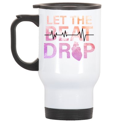 Let The Beat Drop Stainless Steel Travel Mug