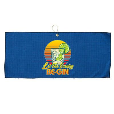 Let The Evening Be-GIN Large Microfiber Waffle Golf Towel