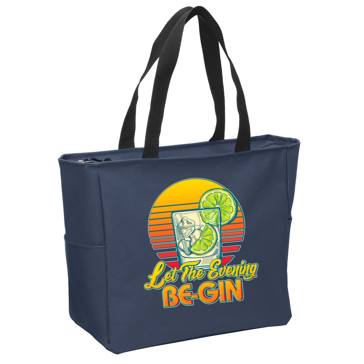 Let The Evening Be-GIN Zip Tote Bag