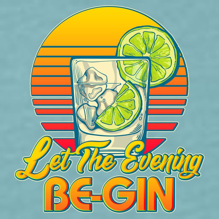 Let The Evening Be-GIN Sueded Cloud Jersey T-Shirt