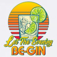 Let The Evening Be-GIN Garment-Dyed Sweatshirt