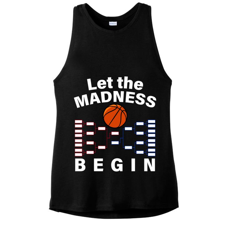 Let The Madness Begin Ladies PosiCharge Tri-Blend Wicking Tank