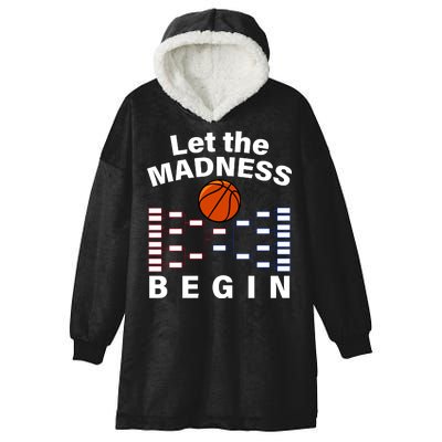 Let The Madness Begin Hooded Wearable Blanket