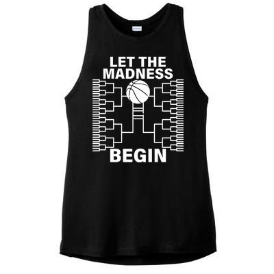 Let The Madness Begin College Basketball Ladies PosiCharge Tri-Blend Wicking Tank