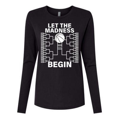 Let The Madness Begin College Basketball Womens Cotton Relaxed Long Sleeve T-Shirt