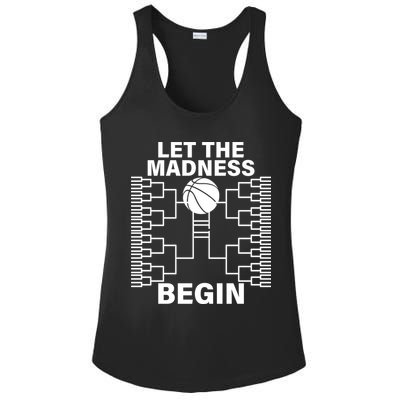 Let The Madness Begin College Basketball Ladies PosiCharge Competitor Racerback Tank