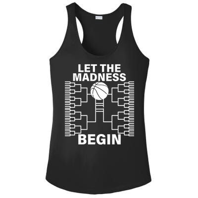 Let The Madness Begin College Basketball Ladies PosiCharge Competitor Racerback Tank