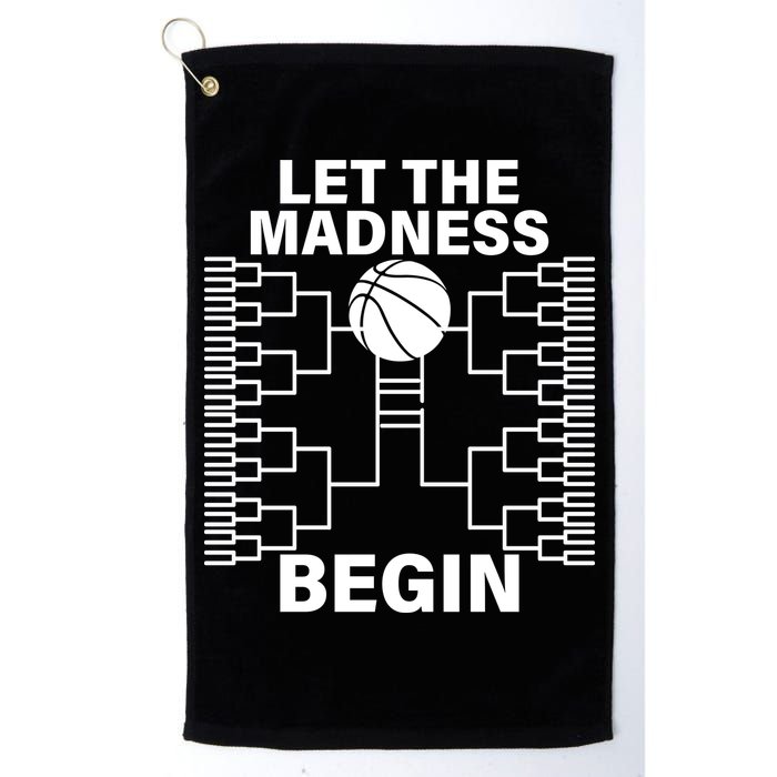 Let The Madness Begin College Basketball Golf Towel
