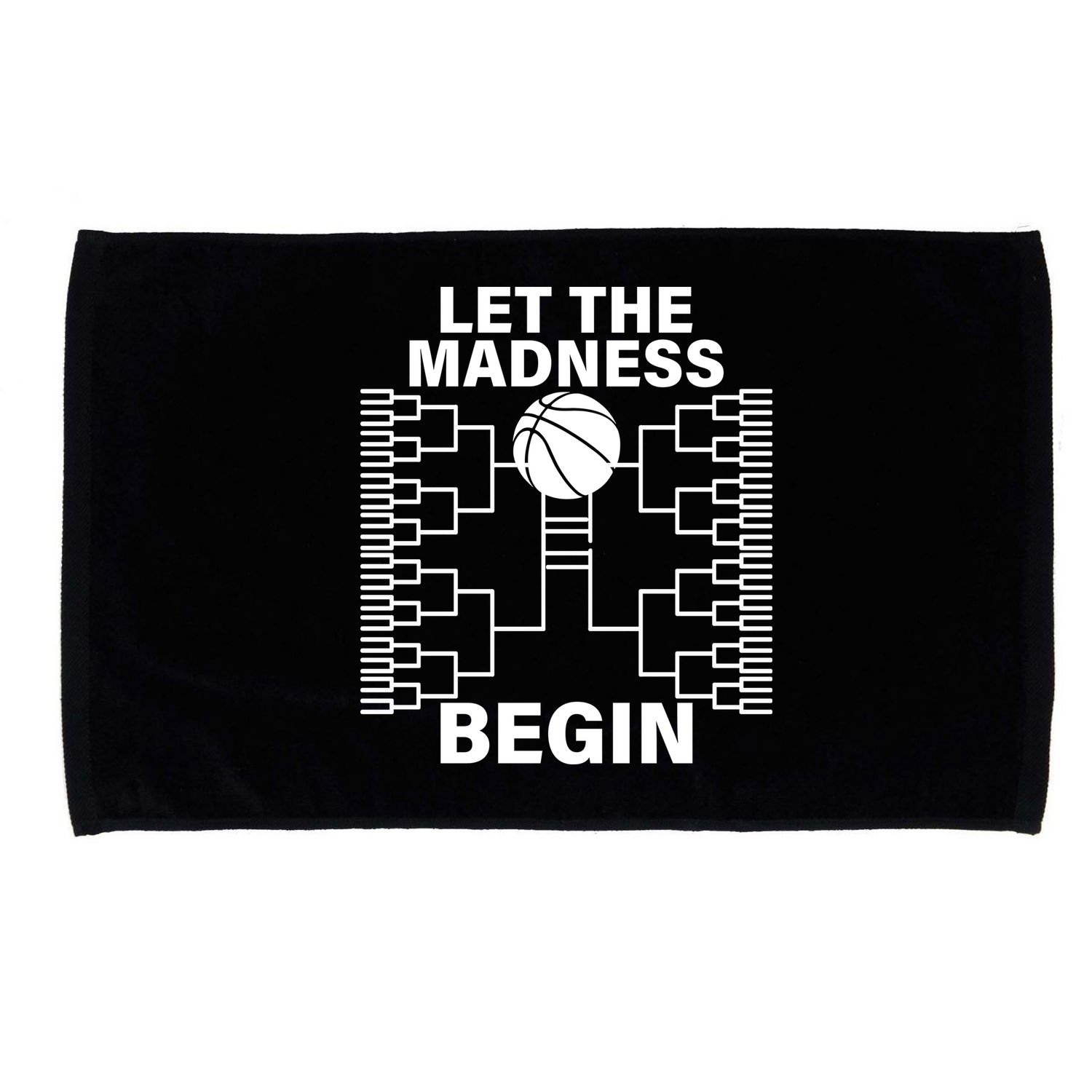 Let The Madness Begin College Basketball Microfiber Hand Towel