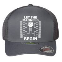 Let The Madness Begin College Basketball Flexfit Unipanel Trucker Cap