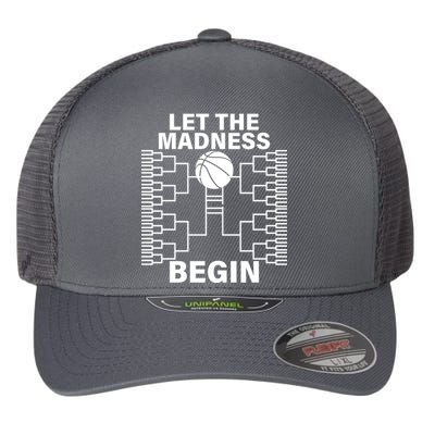 Let The Madness Begin College Basketball Flexfit Unipanel Trucker Cap