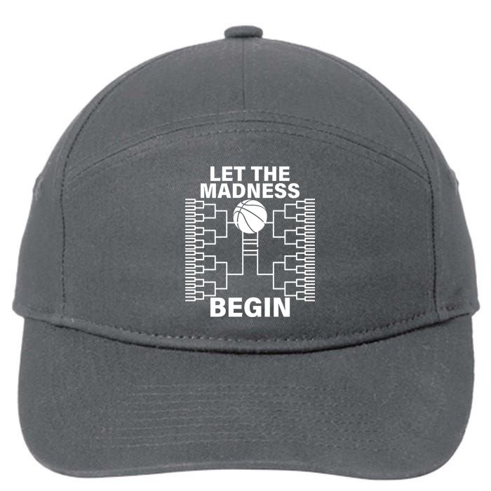 Let The Madness Begin College Basketball 7-Panel Snapback Hat