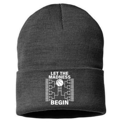 Let The Madness Begin College Basketball Sustainable Knit Beanie