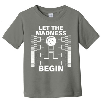 Let The Madness Begin College Basketball Toddler T-Shirt