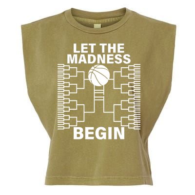 Let The Madness Begin College Basketball Garment-Dyed Women's Muscle Tee