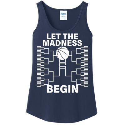 Let The Madness Begin College Basketball Ladies Essential Tank