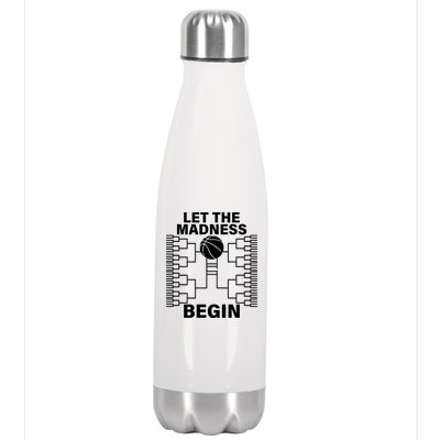 Let The Madness Begin College Basketball Stainless Steel Insulated Water Bottle