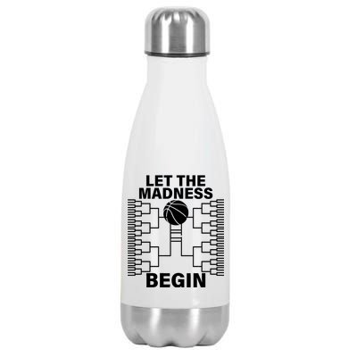 Let The Madness Begin College Basketball Stainless Steel Insulated Water Bottle