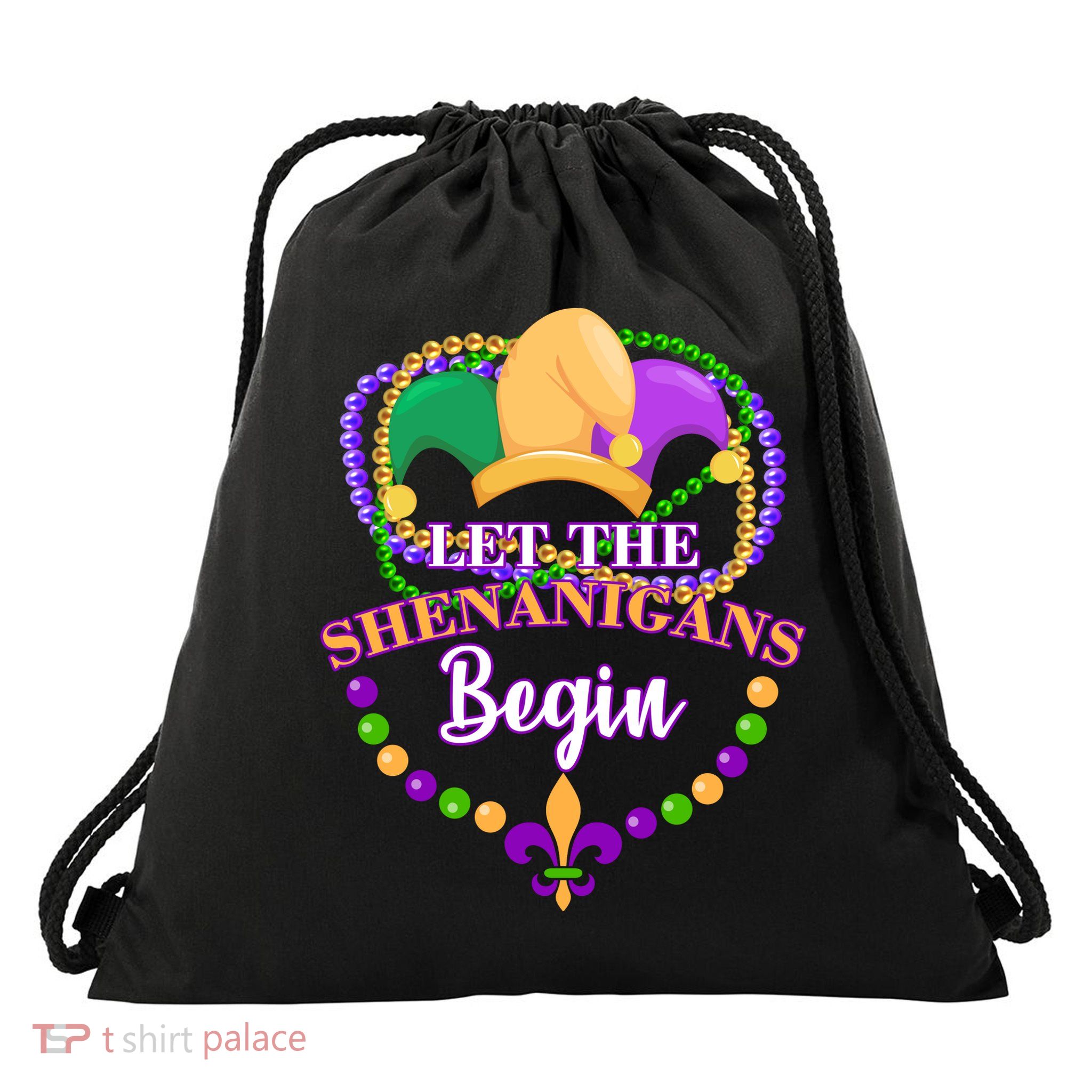Let the shenanigans begin Drawstring Bag