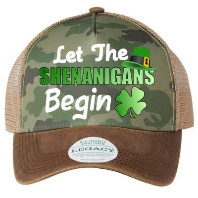 Let The Shenanigans Begin Funny St Patty Legacy Tie Dye Trucker Hat