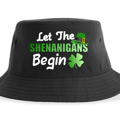 Let The Shenanigans Begin Funny St Patty Sustainable Bucket Hat