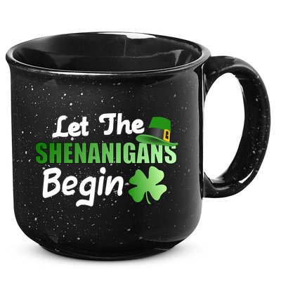 Let The Shenanigans Begin Funny St Patty 15oz Campfire Ceramic Mug