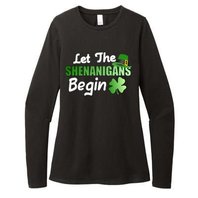 Let The Shenanigans Begin Funny St Patty Womens CVC Long Sleeve Shirt