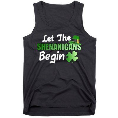 Let The Shenanigans Begin Funny St Patty Tank Top