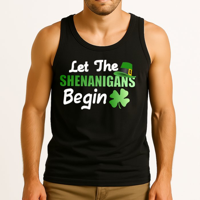 Let The Shenanigans Begin Funny St Patty Tank Top