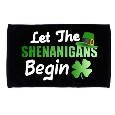 Let The Shenanigans Begin Funny St Patty Microfiber Hand Towel