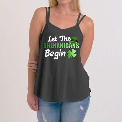 Let The Shenanigans Begin Funny St Patty Women's Strappy Tank