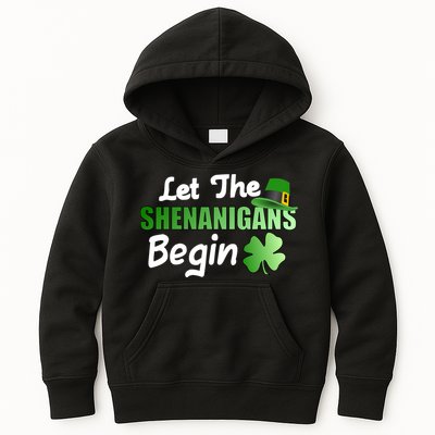 Let The Shenanigans Begin Funny St Patty Kids Hoodie