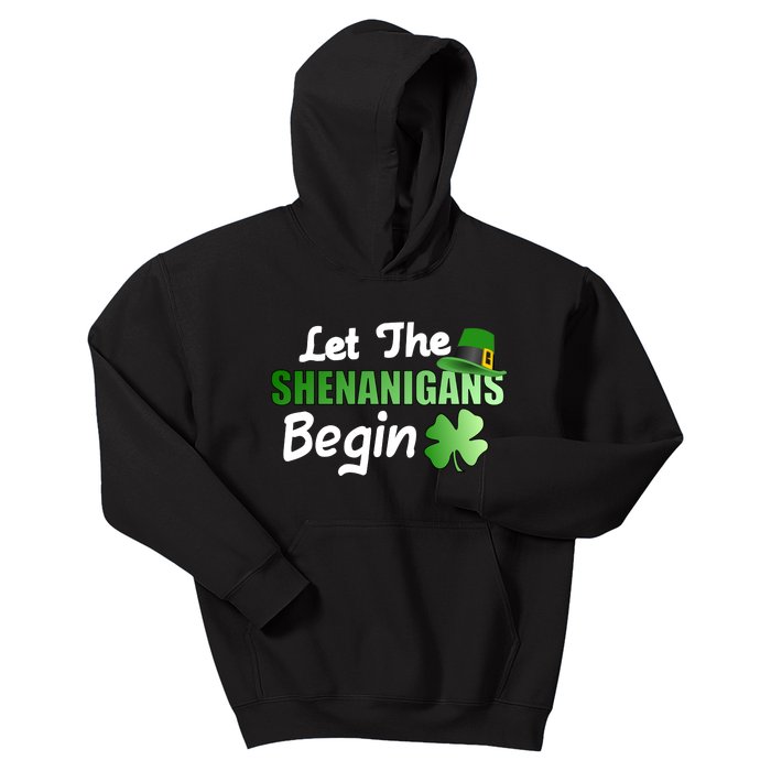 Let The Shenanigans Begin Funny St Patty Kids Hoodie