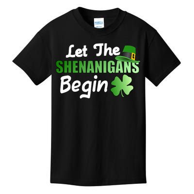 Let The Shenanigans Begin Funny St Patty Kids T-Shirt