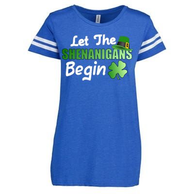 Let The Shenanigans Begin Funny St Patty Enza Ladies Jersey Football T-Shirt