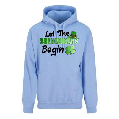 Let The Shenanigans Begin Funny St Patty Unisex Surf Hoodie