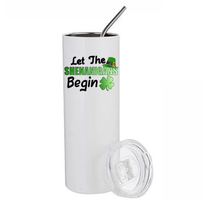 Let The Shenanigans Begin Funny St Patty Stainless Steel Tumbler