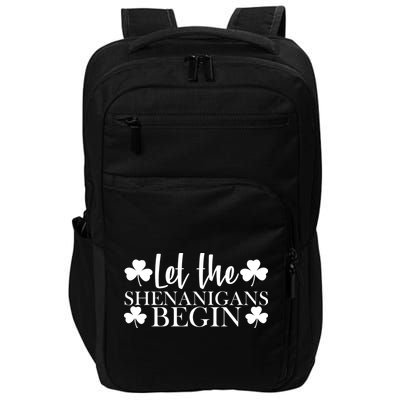 Let The Shenanigans BeginSt Pattys Day Party Impact Tech Backpack
