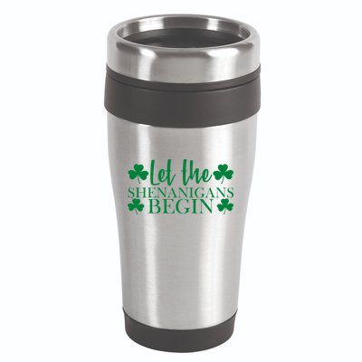 Let The Shenanigans BeginSt Pattys Day Party 16oz Travel Tumbler