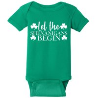 Let The Shenanigans BeginSt Pattys Day Party Baby Bodysuit