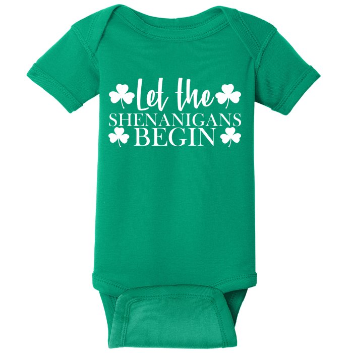 Let The Shenanigans BeginSt Pattys Day Party Baby Bodysuit