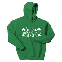 Let The Shenanigans BeginSt Pattys Day Party Kids Hoodie