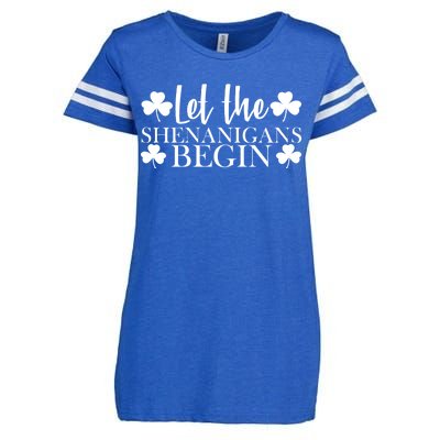 Let The Shenanigans BeginSt Pattys Day Party Enza Ladies Jersey Football T-Shirt