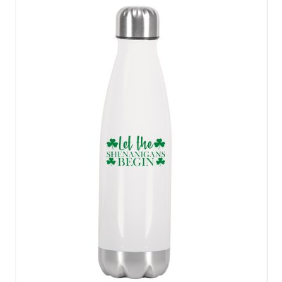 Let The Shenanigans BeginSt Pattys Day Party Stainless Steel Insulated Water Bottle