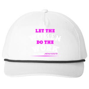 Let The Women Do the Work True Crime Obsessed Snapback Five-Panel Rope Hat