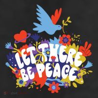 Let There Be Peace Floral Cool Comfort Performance Bucket Hat