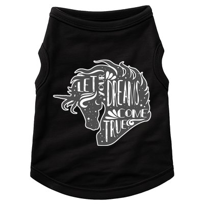 Let Your Dreams Come True Unicorn Doggie Tank